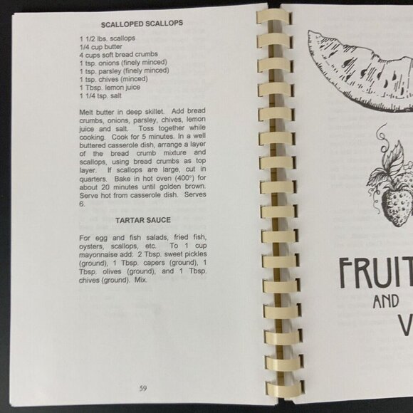 Recipes From Sweet Yesterday Cookbook Signed By Thelma Allen 1994 Spiral Bound - Picture 10 of 16